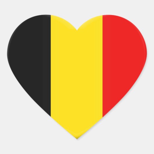Ik hou van België Hart Sticker (Voorkant)