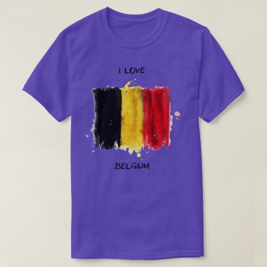 Ik hou van België Mijn thuis Mijn land T-shirt (Design voorkant)