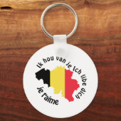 ik hou van belgië sleutelhanger (Voorkant)