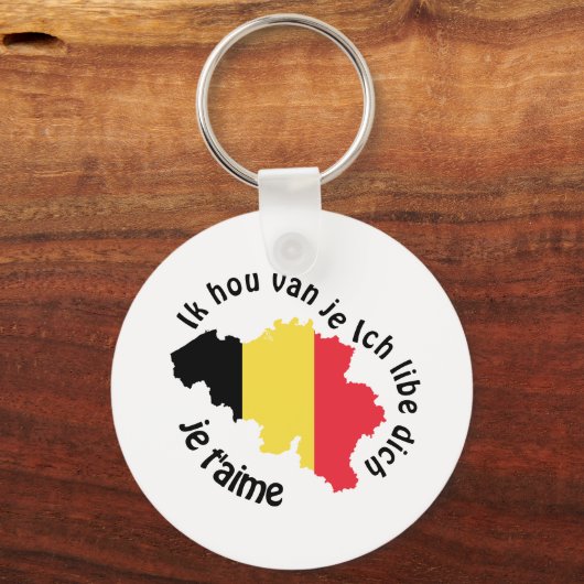 ik hou van belgië sleutelhanger (Voorkant)