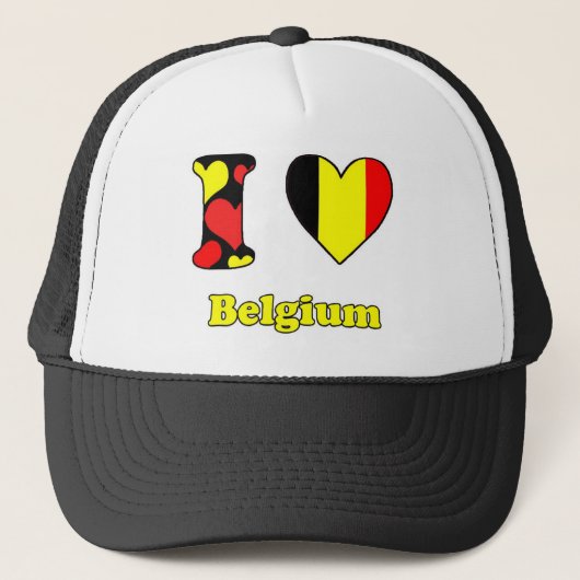 Ik hou van België Trucker Pet (Voorkant)