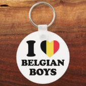 Ik hou van Belgische jongens Sleutelhanger (Voorkant)