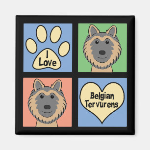 Ik hou van Belgische Tervurens Magneet