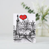 Ik hou van Belgrado Briefkaart (Staand voorkant)