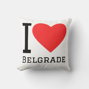 ik hou van belgrado kussen