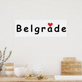 Ik hou van Belgrado Poster (Keuken)