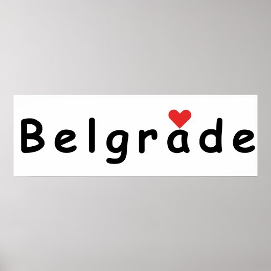 Ik hou van Belgrado Poster (Voorkant)