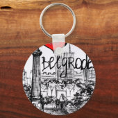 Ik hou van Belgrado Sleutelhanger (Voorkant)
