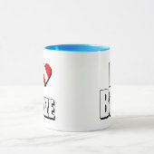 Ik hou van Belize Diving Mok (Midden)