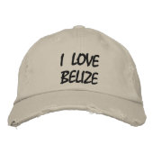 IK HOU VAN BELIZE Verdrietig Baseball Pet (Voorkant)