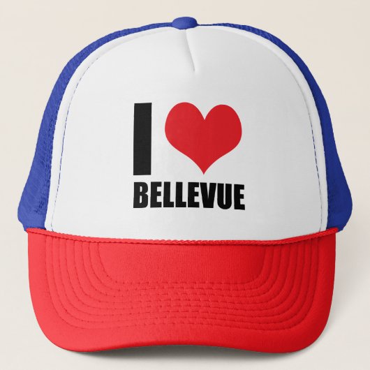 Ik hou van Bellevue Trucker Pet (Voorkant)