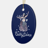 Ik hou van Belly Dance Keramisch Ornament (Links)