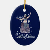 Ik hou van Belly Dance Keramisch Ornament (Voorkant)
