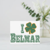 Ik hou van Belmar - St. Patrick's Day Briefkaart (Staand voorkant)