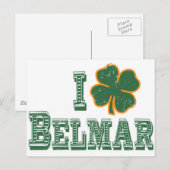Ik hou van Belmar - St. Patrick's Day Briefkaart (Voorkant / Achterkant)
