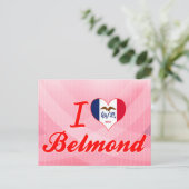 Ik hou van Belmond, Iowa Briefkaart (Staand voorkant)