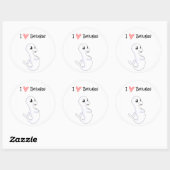 Ik hou van Belugas Sticker (Vel)