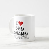 Ik hou van Ben Swann mok (Voorkant links)