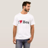 Ik hou van Ben T-shirt (Voorkant volledig)