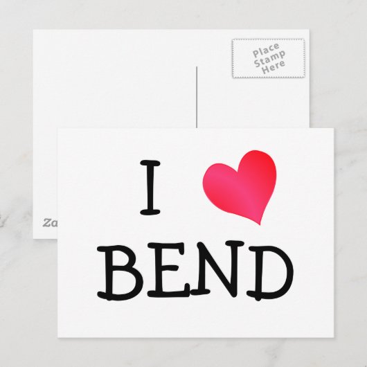 Ik hou van Bend Briefkaart (Voorkant / Achterkant)
