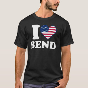 Ik hou van Bend I hart Bend T-shirt