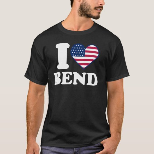 Ik hou van Bend I hart Bend T-shirt (Voorkant)