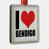 Ik hou van Bendigo Metalen Ornament (Rechts)