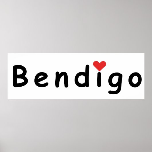 Ik hou van Bendigo Poster (Voorkant)