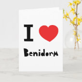 Ik hou van Benidorm Kaart (Gele Bloem)