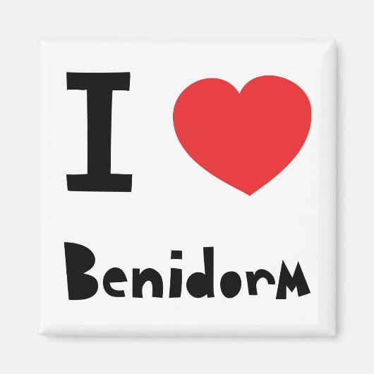 Ik hou van Benidorm Magneet (Voorkant)