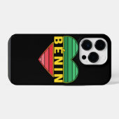 Ik hou van Benin, Beninese hart iPhone Hoesje (Achterkant horizontaal)