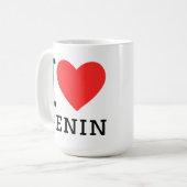 Ik hou van Benin Koffiemok (Voorkant links)