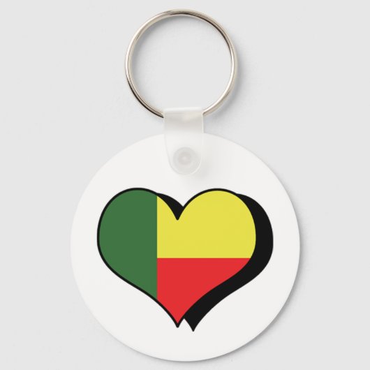 Ik hou van Benin Sleutelhanger (Voorkant)