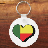 Ik hou van Benin Sleutelhanger (Voorkant)