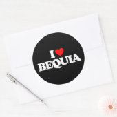IK HOU VAN BEQUIA RONDE STICKER (Envelop)