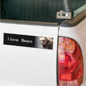 Ik hou van Beren bumper sticker (Op Truck)