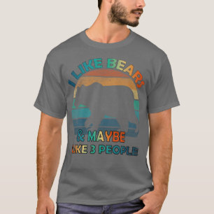 Ik hou van Beren en misschien als 3 mensen die ro T-shirt