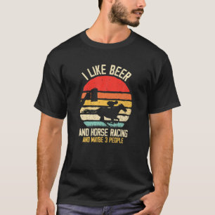 Ik hou van beren- en paardenraces en misschien 3 m t-shirt