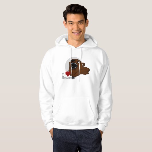Ik hou van Beren Hoodie (Voorkant volledig)