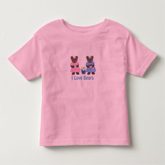 Ik hou van Beren Kinder Shirts (Voorkant)