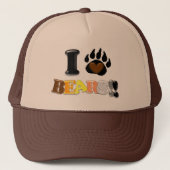 Ik hou van Beren Trucker Pet (Voorkant)