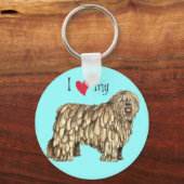 Ik hou van Bergamasco Sleutelhanger (Voorkant)