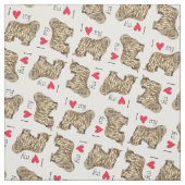 Ik hou van Bergamasco Stof (Swatch)