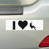 Ik hou van bergbeklimmen bumpersticker (Op auto)