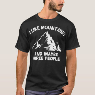 Ik hou van bergen, misschien drie mensen voor onze t-shirt