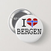 Ik hou van Bergen Ronde Button 5,7 Cm (Voorkant /achterkant)