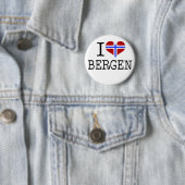 Ik hou van Bergen Ronde Button 5,7 Cm (In situ)