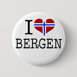 Ik hou van Bergen Ronde Button 5,7 Cm