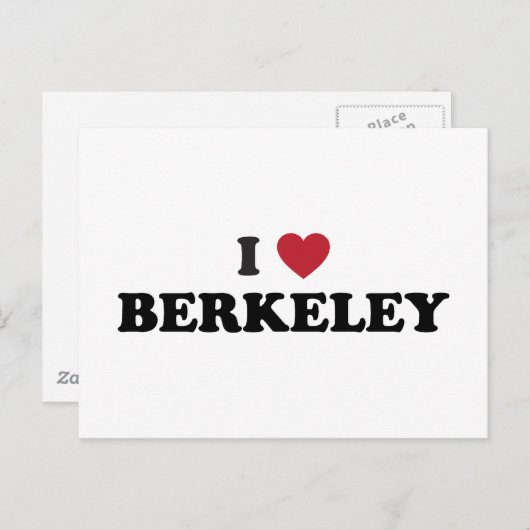 Ik hou van Berkeley California Briefkaart (Voorkant / Achterkant)