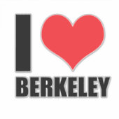Ik hou van Berkeley Sticker (Voorkant)